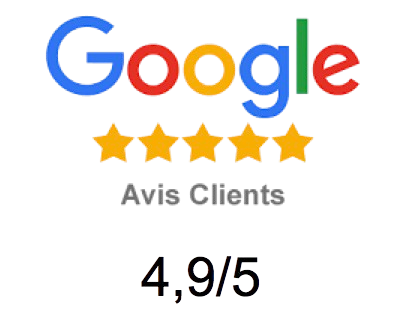 Google Avis 4,9 sur 5